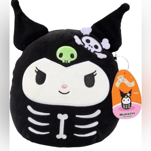 Skelly Kuromi 8” Sanrio Original Squishmallows Plush - Picture 9 of 11